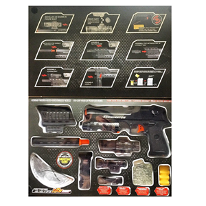 اسباب بازی تفنگ تیر ژله ای شارژی Desert Eagle Tactical مدل d8a -اسباب بازی تفنگ